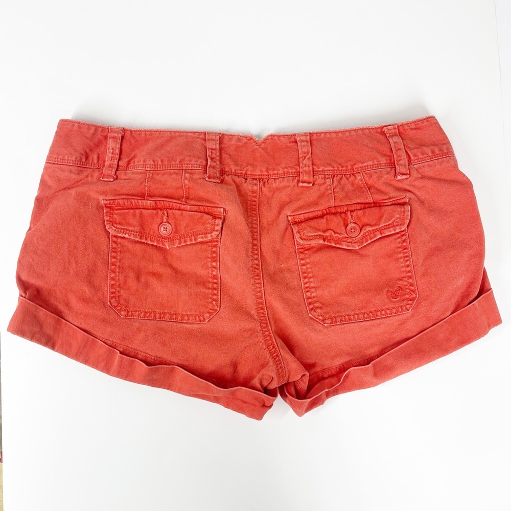 American Eagle Womens Orange Chino Shorts Size 8 - Picture 2 of 12